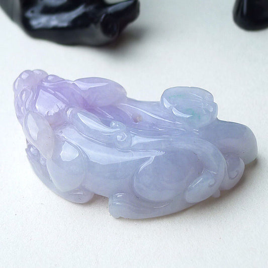 Natural A-goods jade exquisite water moistening ice waxy violet exquisite domineering wealth attracting Pendant