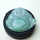 Natural A-goods jadeite exquisite water moistening ice floating Yang green smiling Buddha (Buddha)