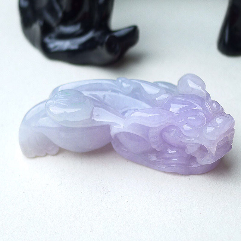 Natural A-goods jade exquisite water moistening ice waxy violet exquisite domineering wealth attracting Pendant