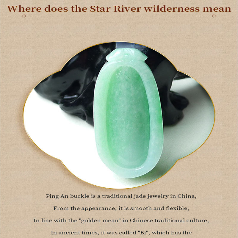 Natural A-goods jadeite is exquisite, and the color of Fugua is moistened with water